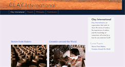 Desktop Screenshot of clayinternational.org