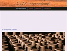 Tablet Screenshot of clayinternational.org